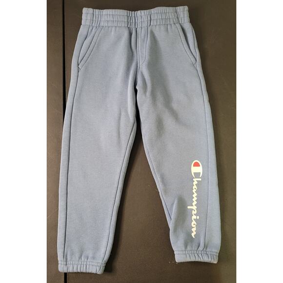 Champion size 5 boys 2 piece outfit pullover hoodie and jogger sweatpants blue - Picture 4 of 9